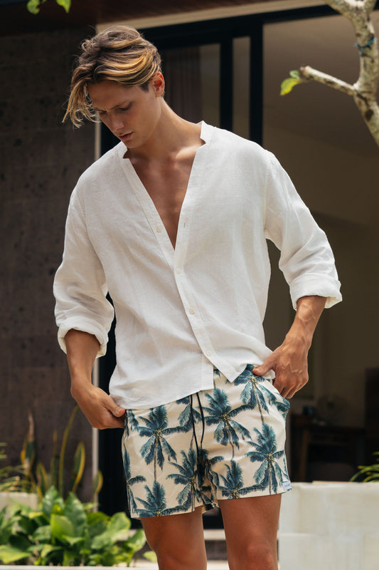 Linen Shirt Men - Off White