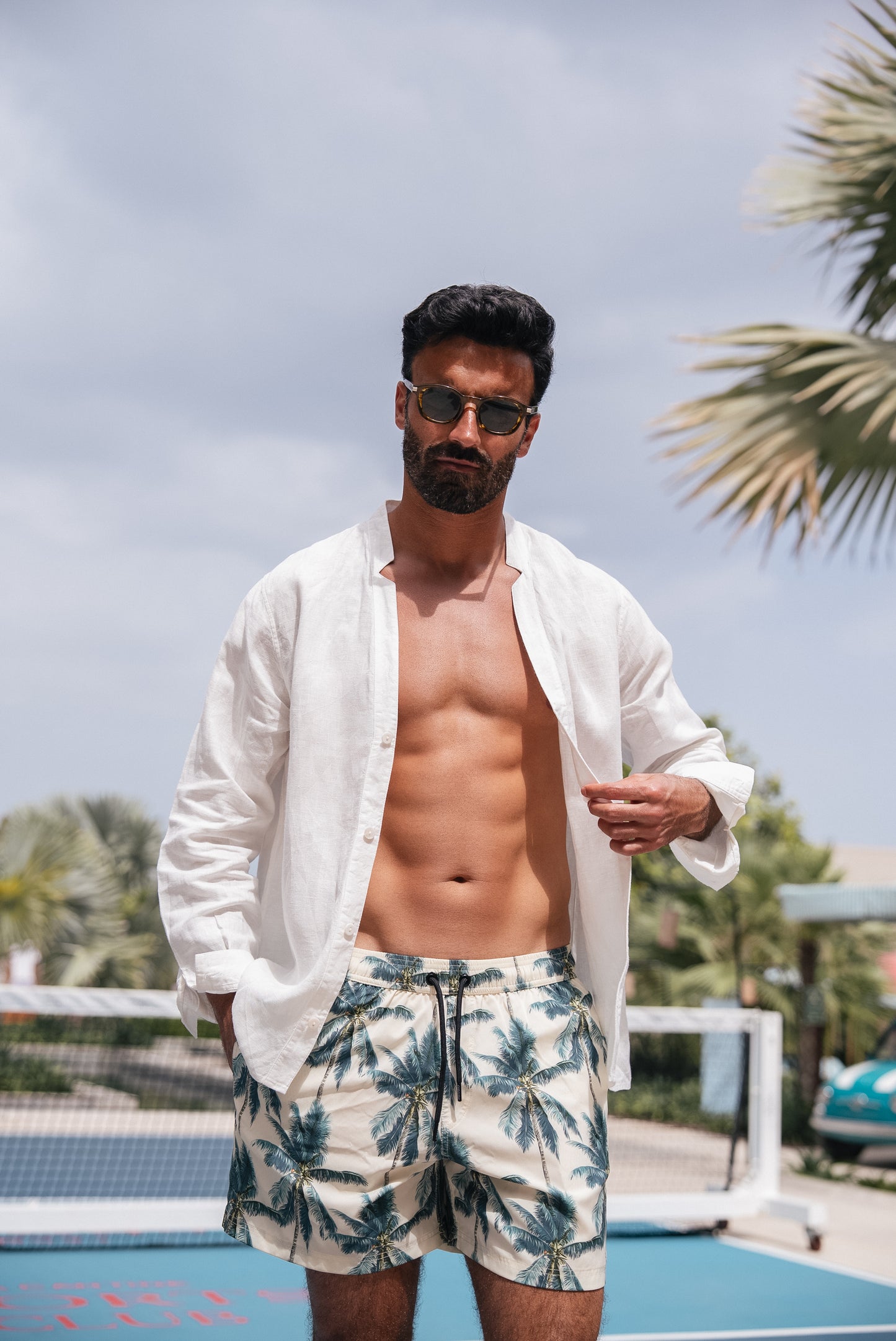 Linen Shirt Men - White