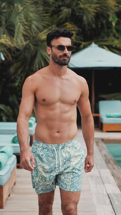Swim Trunks - Greek Summer